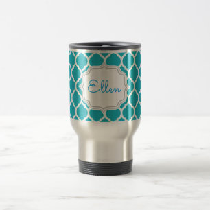 Taza De Viaje Regalo único para damas de honor Patrón marroquí M