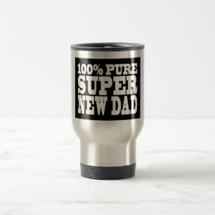 Taza De Viaje Regalos 4 nuevos papás: Papá estupendo puro del