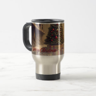 Taza De Viaje Regalos Bajo un Árbol en un Mundo Apocalíptico Tóx