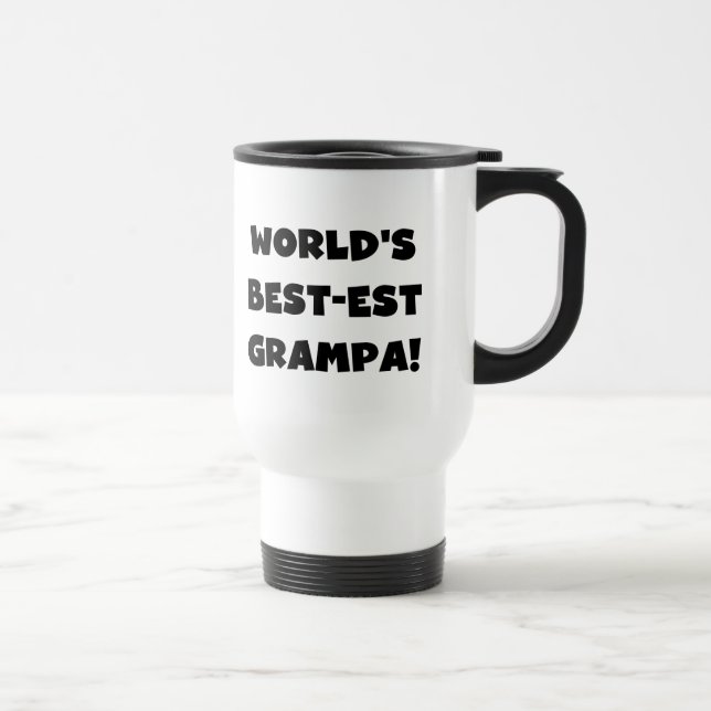 Taza De Viaje Regalos de camisetas Grampa más grandes del mundo  (Derecha)