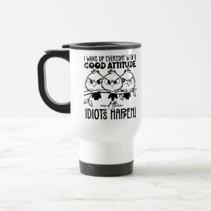 Taza De Viaje Regalos de citas divertidas de pájaros para idiota