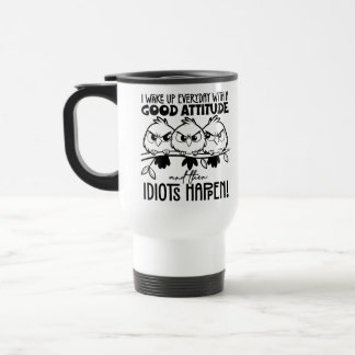 Taza De Viaje Regalos de citas divertidas de pájaros para idiota