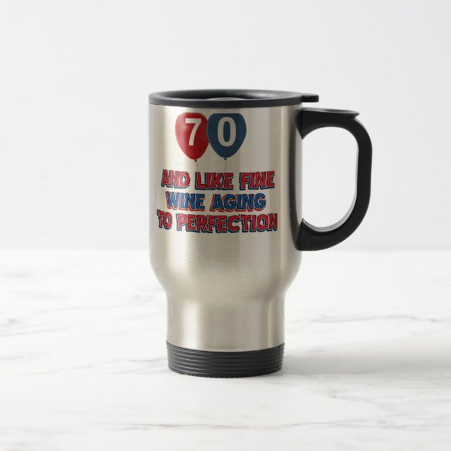 Taza De Viaje regalos de cumpleaños 70 años (Derecha)