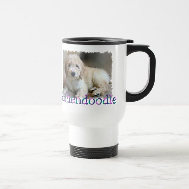 Taza De Viaje Regalos de Goldendoodle (Derecha)