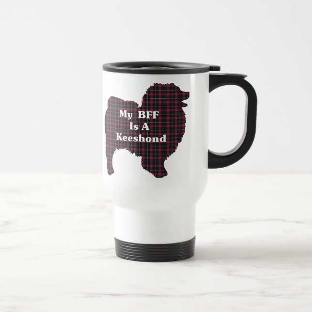 Taza De Viaje Regalos de Keeshond BFF (Derecha)