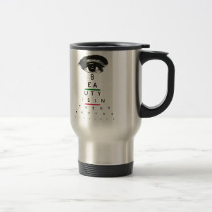 Taza De Viaje Regalos de la carta de ojo del vintage