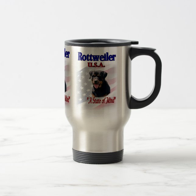 Taza De Viaje Regalos de Rottweiler Lovers (Derecha)