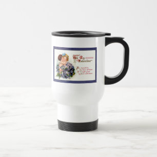 Taza De Viaje Regalos de San Valentín Victoriano "La Felicidad d