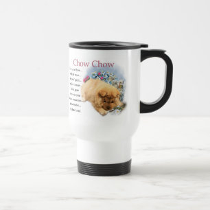 Taza De Viaje Regalos del arte del perrito del perro chino de