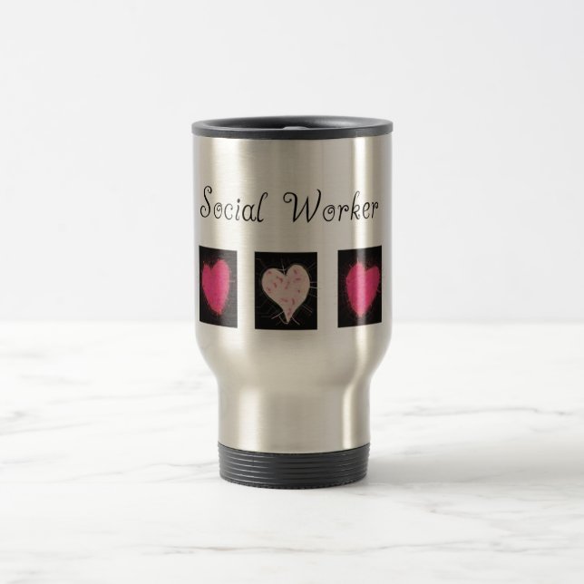 Taza De Viaje Regalos del asistente social (Centro)