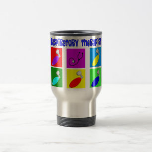 Taza De Viaje Regalos del diseño del arte pop del terapeuta