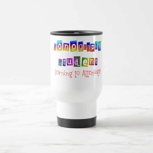 Taza De Viaje Regalos del estudiante de la sonografía (Centro)