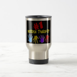 Taza De Viaje Regalos del terapeuta "#1" del masaje
