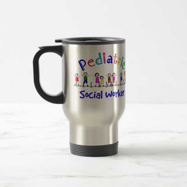 Taza De Viaje Regalos pediátricos del asistente social (Izquierda)