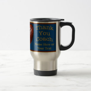 Taza De Viaje Regalos personalizados del entrenador de fútbol s