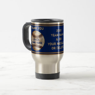 Taza De Viaje Regalos personalizados para entrenadores de béisbo