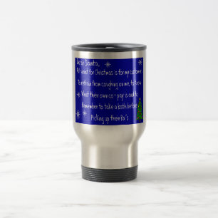 Taza De Viaje Regalos temáticos del navidad de "ESTIMADO SANTA"