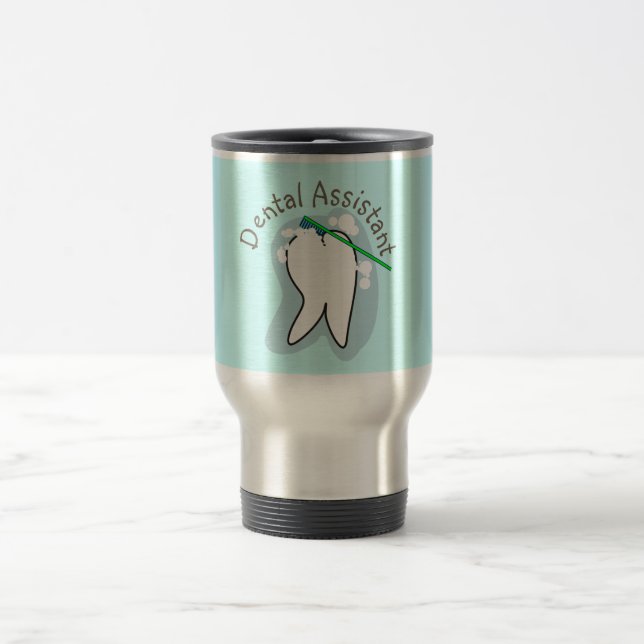Taza De Viaje Regalos únicos del ayudante de dentista (Centro)