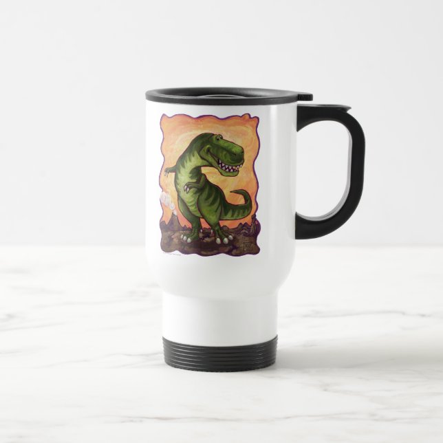 Taza De Viaje Regalos y accesorios de tirannosauro (Derecha)