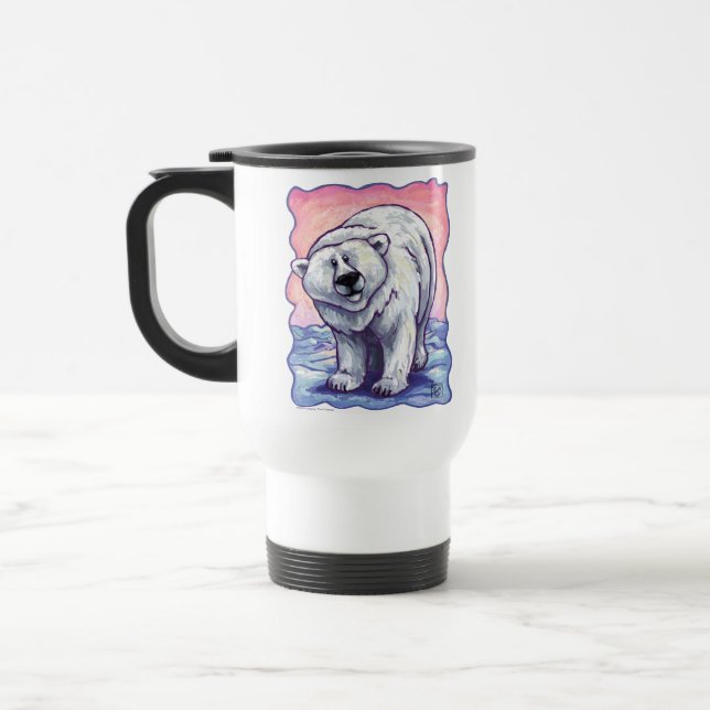 Taza De Viaje Regalos y accesorios para osos polares (Izquierda)