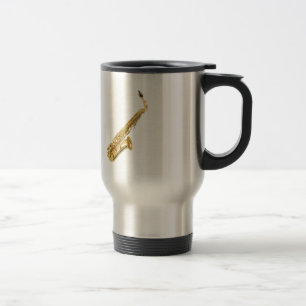 Taza De Viaje Regalos y productos del diseño del "saxofón"