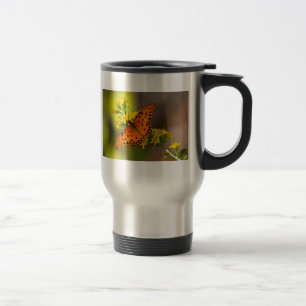 Taza De Viaje Regalos y Ropa de Mariposa del Golfo Fritillary