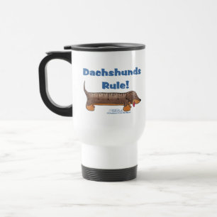 Taza De Viaje Regla de Dachshunds