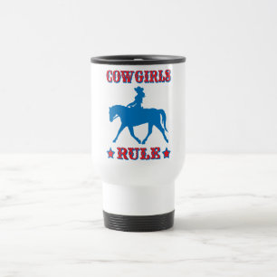 Taza De Viaje Regla de las vaqueras (roja/azul)