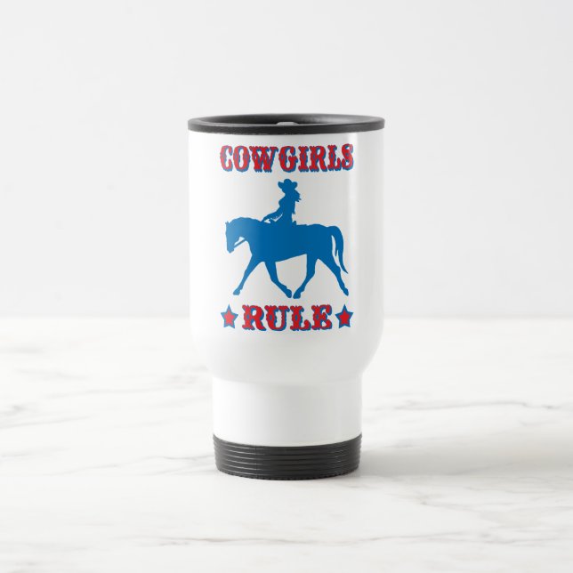 Taza De Viaje Regla de las vaqueras (roja/azul) (Centro)