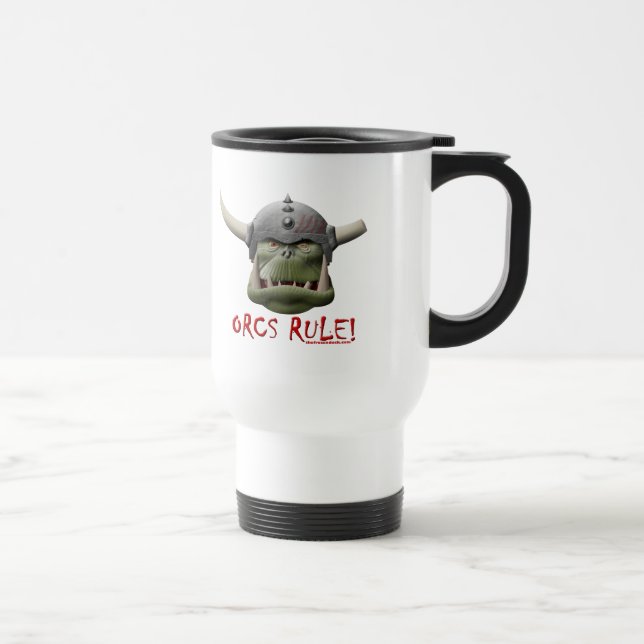 Taza De Viaje ¡Regla de Orcs! (Derecha)