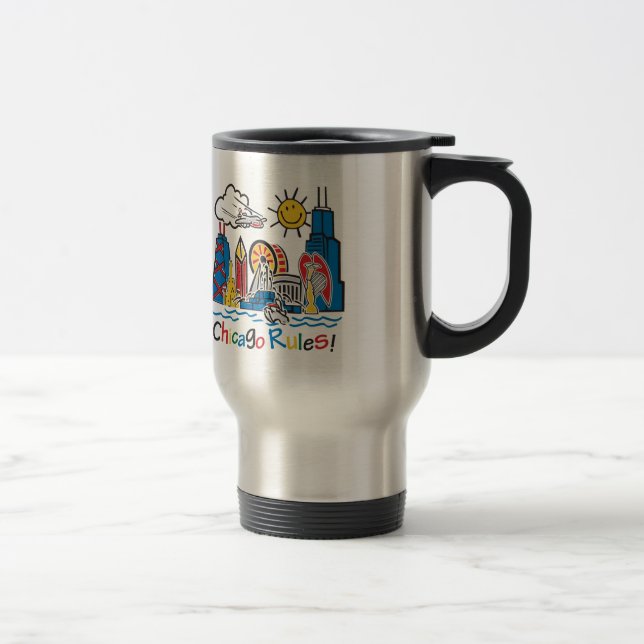 Taza De Viaje Reglas de Chicago (Derecha)