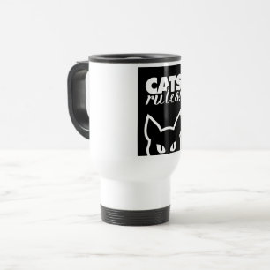 Taza De Viaje Reglas de los gatos