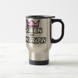 Taza De Viaje Reina de la sonografía