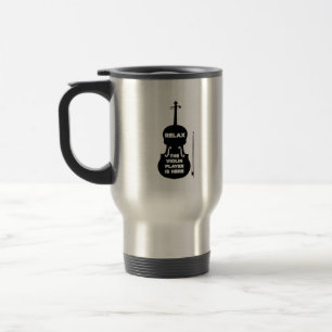 Taza De Viaje Relájese El Violin Player está aquí