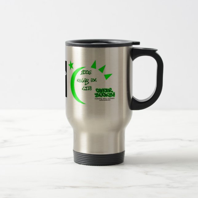 Taza De Viaje Relevo de Sucks.com 2006 del cáncer (Derecha)
