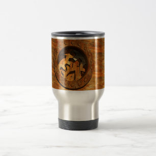 Taza De Viaje relojería de madera