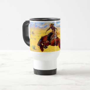 Taza De Viaje Remington Old West Horse y Cowboy