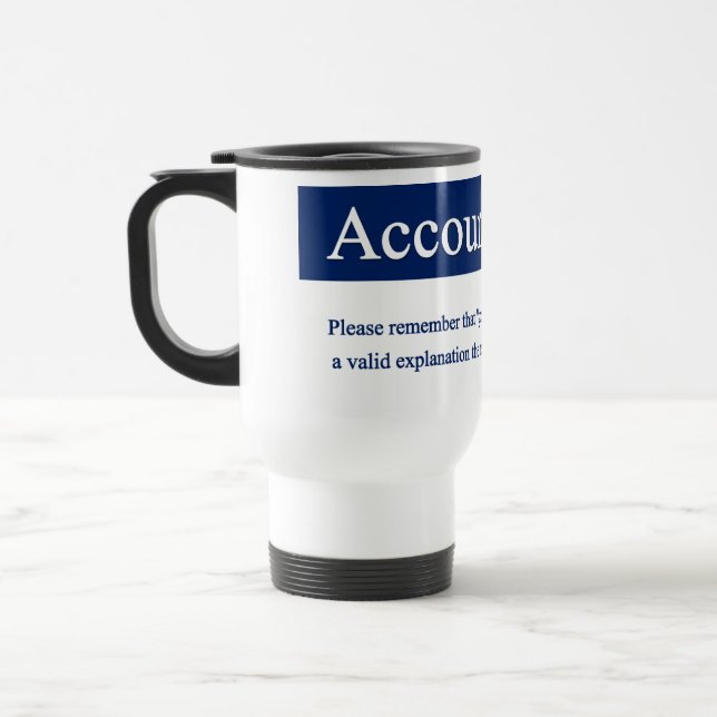 Taza De Viaje Rendición de cuentas Mug Wide (Izquierda)
