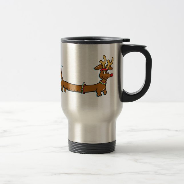 Taza De Viaje Reno de Dachshund (Derecha)