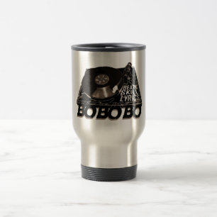 TAZA DE VIAJE REPRODUCTOR DE REGISTRO DE BO BO BO HIP HOP BEATS