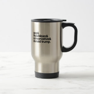 Taza De Viaje Republicano y conservador y Donald Trump