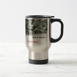 Taza De Viaje Rescate de bulldoges cayendo por la nieve