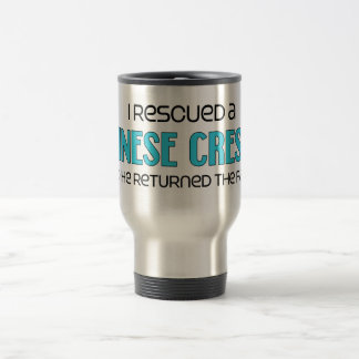 Taza De Viaje Rescaté un chino Crested (el perro masculino)
