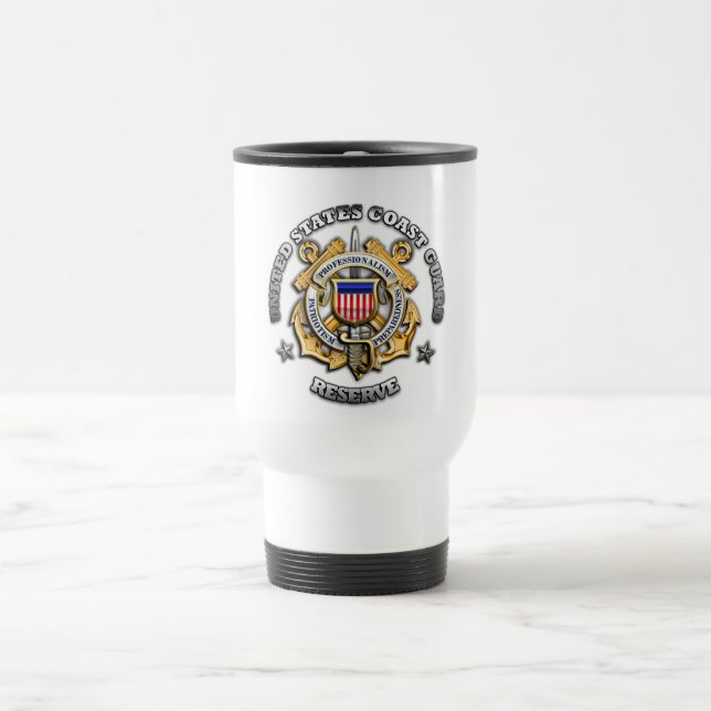 Taza De Viaje Reserva de la Guardia Costera de Estados Unidos (Centro)