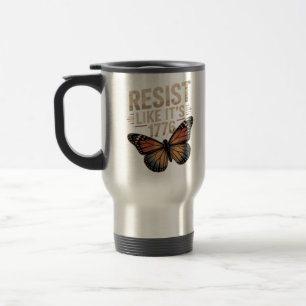 Taza De Viaje Resist Like It's 1776 Patriotic Butterfly Revo