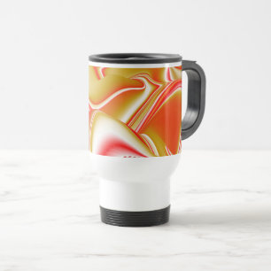 Taza De Viaje Resumen de amor y oro en 3D Rainbowart