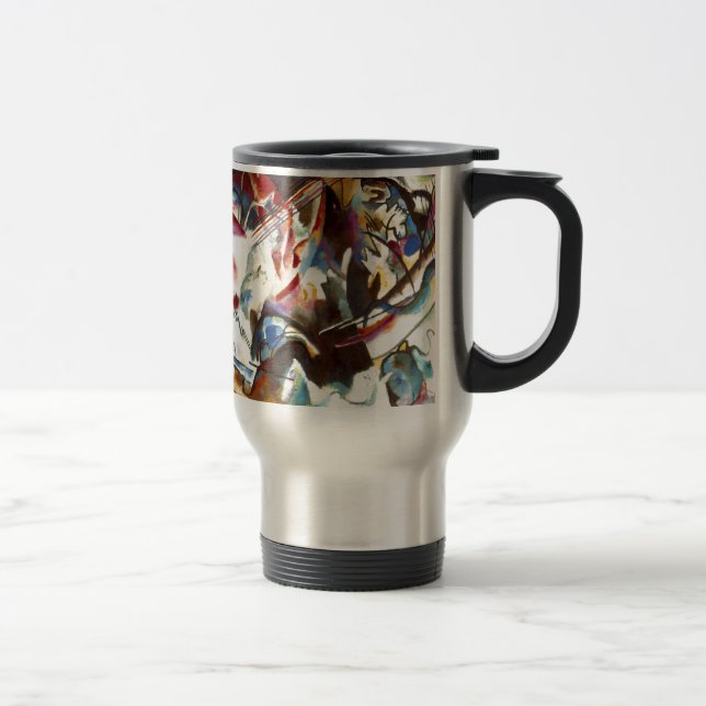 Taza De Viaje Resumen de Kandinsky Composición VI (Derecha)
