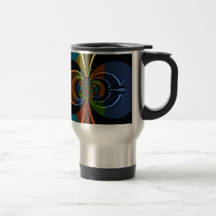 Taza De Viaje Resumen de la impresión del arte de la ráfaga de c
