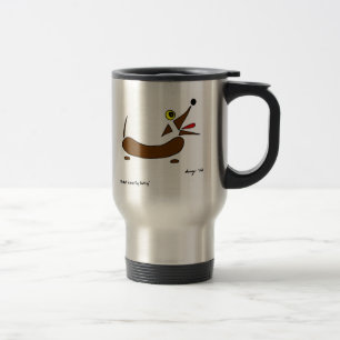 Taza De Viaje Resumen de Wiener Dog Travel Mug