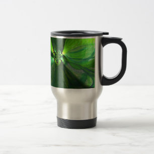 Taza De Viaje Resumen Follaje de hojas verdes